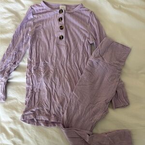 Lou Lou & Company Purple Kids Pajama Set